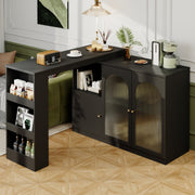 Um 360° drehbarer Bartisch, multifunktionaler Ess - und Barschrank - YB - N620P20771214S - 17 - yorbiy.com