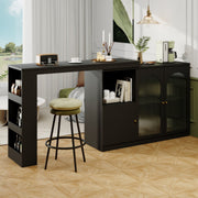 Um 360° drehbarer Bartisch, multifunktionaler Ess - und Barschrank - YB - N620P20771214S - 18 - yorbiy.com