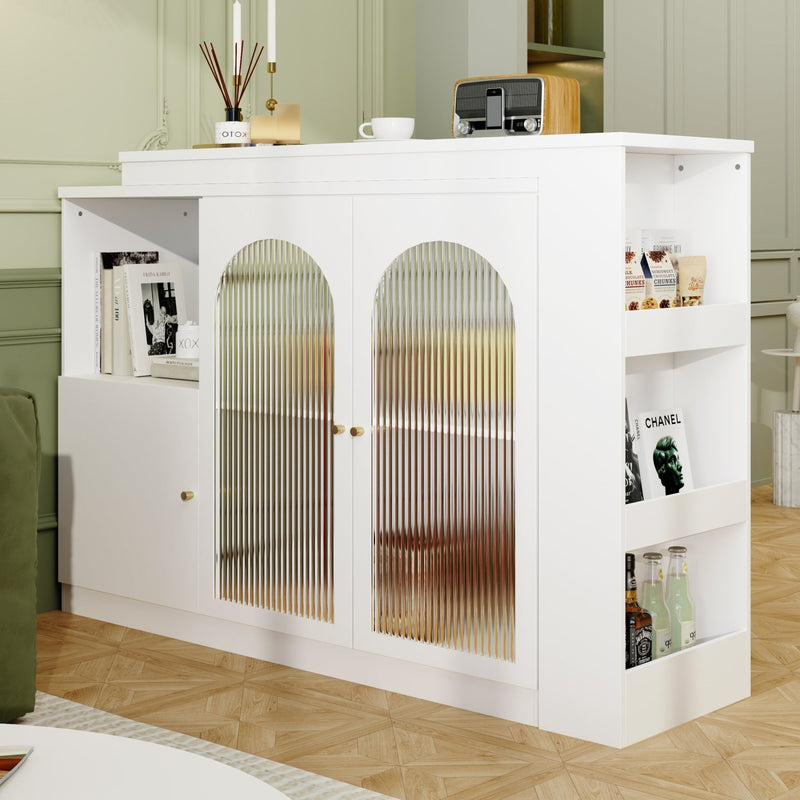 Um 360° drehbarer Bartisch, multifunktionaler Ess - und Barschrank - YB - N620P20771214W - 8 - yorbiy.com