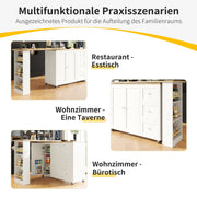 360° drehbarer Stehtisch auf Rollen - YB - N620P20633435W - 6 - yorbiy.com