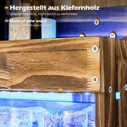 Yorbay LED - beleuchtetes Weinregal aus Holz mit 4 Getränkespender und Flaschenhalter - YB020 - D020 - 7 - yorbiy.com