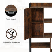 Bücherregal mit Türen und Schubladen, Stahlregal - YB - LY314702AAB - 8 - yorbiy.com