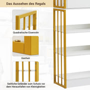 Bücherregal mit Türen und Schubladen, Stahlregal - YB - LY314702AAA - 13 - yorbiy.com