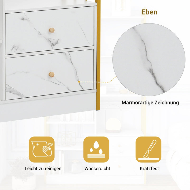 Bücherregal mit Türen und Schubladen, Stahlregal - YB - LY314702AAA - 14 - yorbiy.com