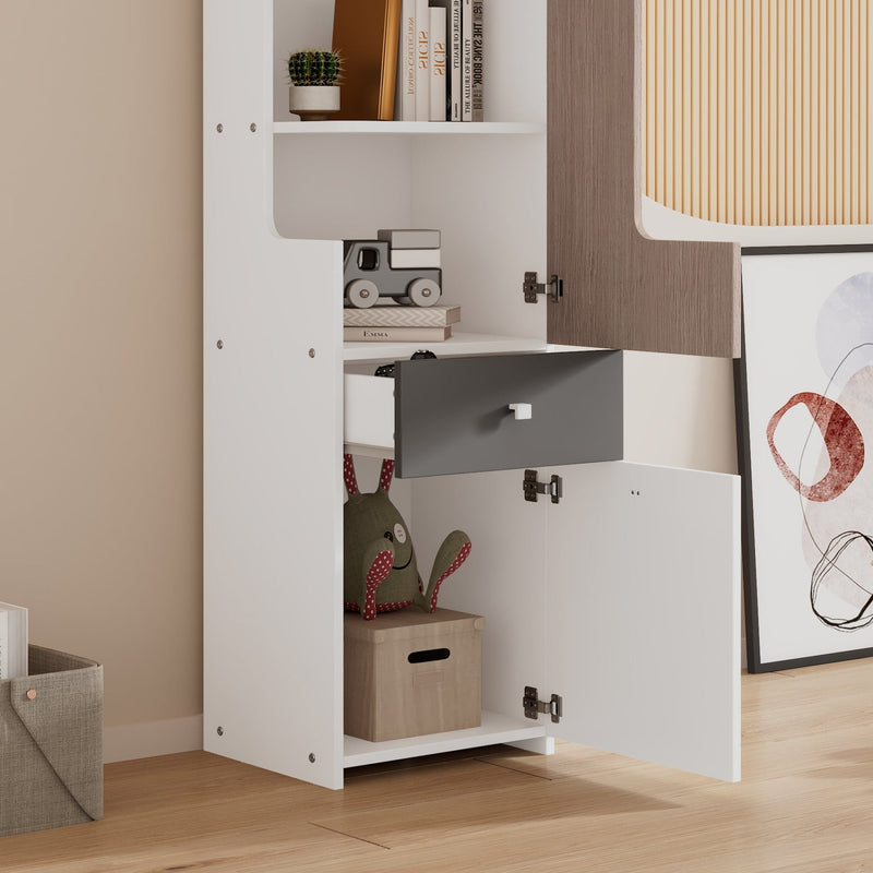 Hohes Bücherregal für Teenager, 45 x 40 x 184 cm - YB - 32159697WAA - 6 - yorbiy.com
