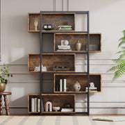 Industrielles Bücherregal mit 5 Etagen, 176 x 121 x 35 cm - YB - LY237022AAA - 2 - yorbiy.com