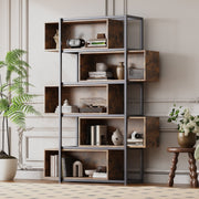Industrielles Bücherregal mit 5 Etagen, 176 x 121 x 35 cm - YB - LY237022AAA - 4 - yorbiy.com