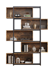 Industrielles Bücherregal mit 5 Etagen, 176 x 121 x 35 cm - YB - LY237022AAA - 7 - yorbiy.com