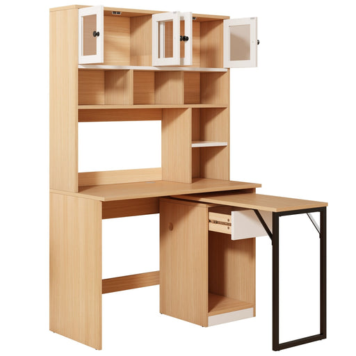 Schreibtisch mit drehbarer Tischplatte - YB - LY316292AAB - 1 - yorbiy.com