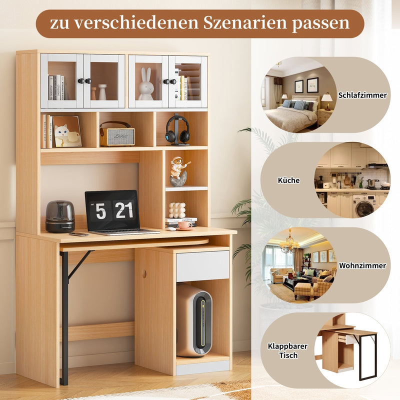 Schreibtisch mit drehbarer Tischplatte - YB - LY316292AAB - 5 - yorbiy.com