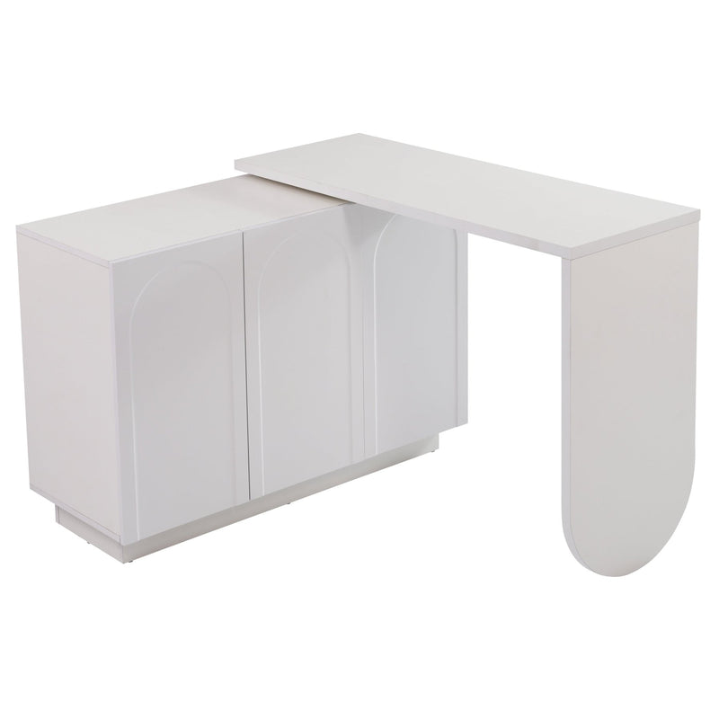 Drehbarer L - förmiger Eck - Schreibtisch mit Schrank - YB - LY316604AAA - 1 - yorbiy.com