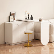 Drehbarer L - förmiger Eck - Schreibtisch mit Schrank - YB - LY316604AAA - 2 - yorbiy.com
