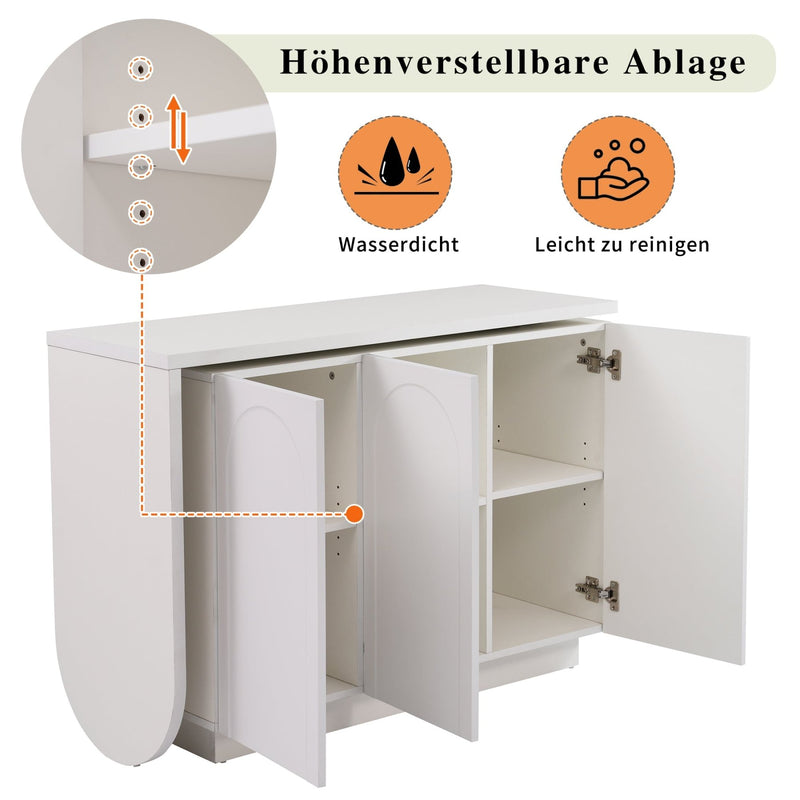 Drehbarer L - förmiger Eck - Schreibtisch mit Schrank - YB - LY316604AAA - 5 - yorbiy.com