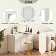Drehbarer L - förmiger Eck - Schreibtisch mit Schrank - YB - LY316604AAA - 6 - yorbiy.com