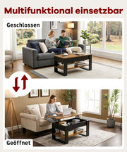 Yorbay Couchtisch mit Lift - Top, Stauraum & Ablage - YW005-D072 - 7 - yorbiy.com