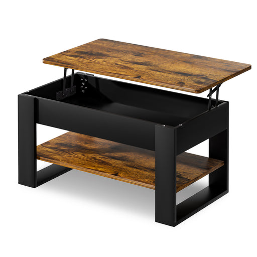 Yorbay Couchtisch mit Lift - Top, Stauraum & Ablage - YW005-D072 - 1 - yorbiy.com