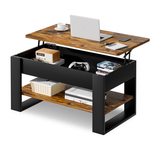 Yorbay Couchtisch mit Lift - Top, Stauraum & Ablage - YW005-D072 - 9 - yorbiy.com