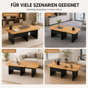 Yorbay LED Couchtisch 2er-Set modular mit 2 Schubladen - YW024-D094 - 10 - yorbiy.com