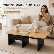 Yorbay LED Couchtisch 2er-Set modular mit 2 Schubladen - YW024-D094 - 4 - yorbiy.com