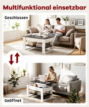 Yorbay Couchtisch mit Lift - Top, Stauraum & Ablage - YW005-D072 - 16 - yorbiy.com