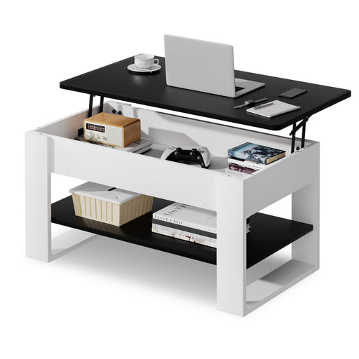 Yorbay Couchtisch mit Lift - Top, Stauraum & Ablage - YW005-D071 - 18 - yorbiy.com