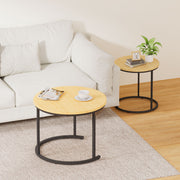 Yorbay 2er - Set Couchtische Rund im Industrie - Design - YB105 - T074 - 10 - yorbiy.com