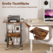 Yorbay Druckerständer mit Rollen höhenverstellbar 56–78 cm - YS035-T121 - 6 - yorbiy.com