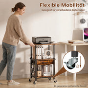 Yorbay Druckerständer mit Rollen höhenverstellbar 56–78 cm - YS035-T121 - 7 - yorbiy.com