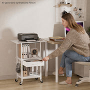 Yorbay Druckerständer mit Rollen höhenverstellbar 56–78 cm - YS035-T121 - 14 - yorbiy.com