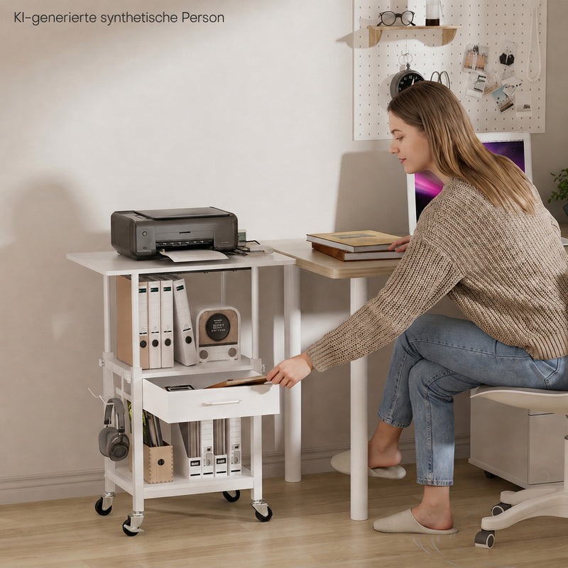 Yorbay Druckerständer mit Rollen höhenverstellbar 56–78 cm - YS035-T121 - 14 - yorbiy.com