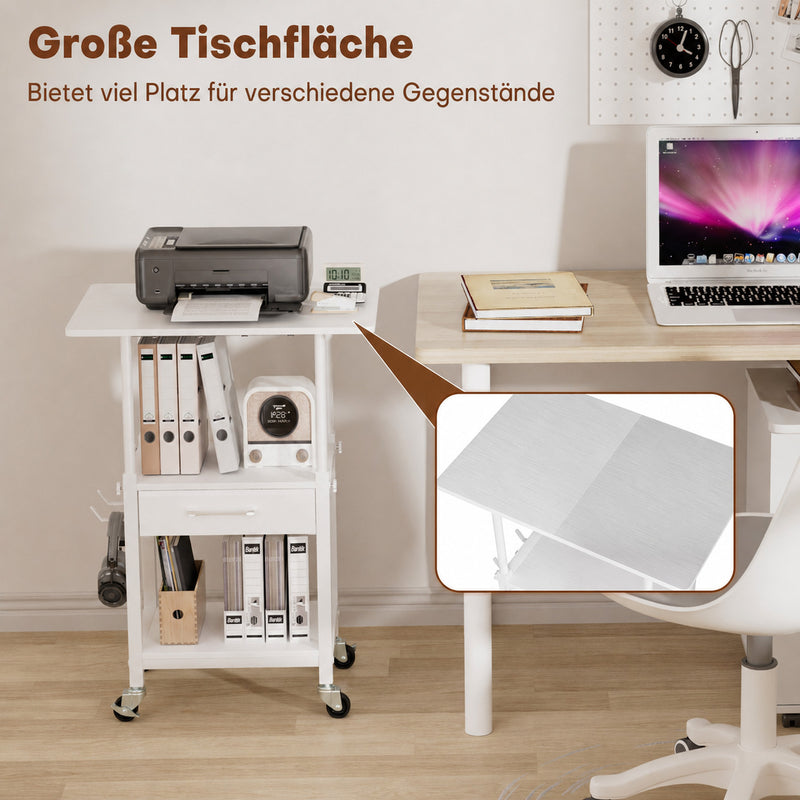 Yorbay Druckerständer mit Rollen höhenverstellbar 56–78 cm - YS035-T121 - 13 - yorbiy.com