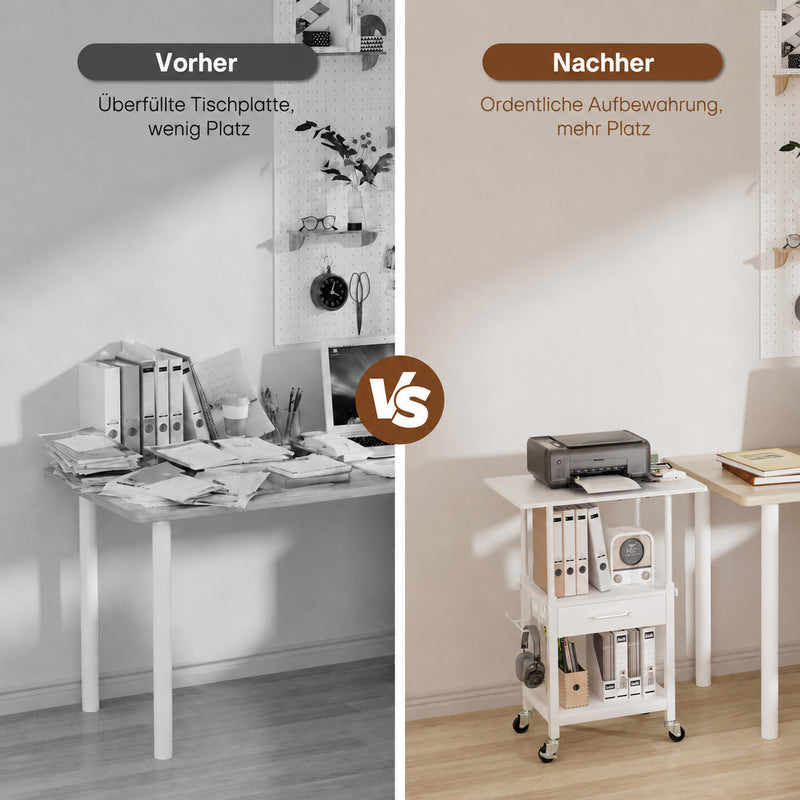 Yorbay Druckerständer mit Rollen höhenverstellbar 56–78 cm - YS035-T121 - 9 - yorbiy.com