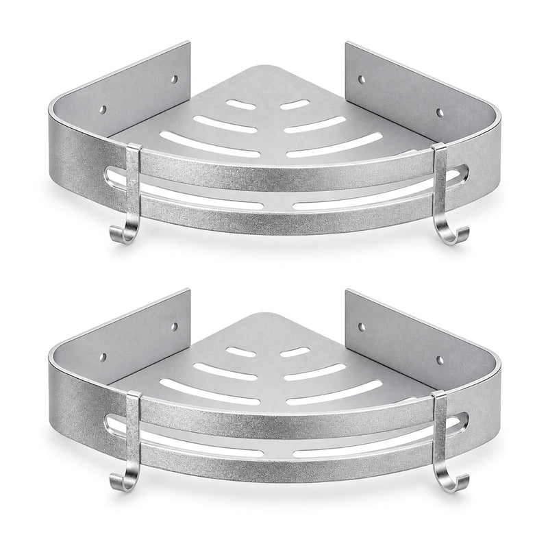 Yorbay 2 Stücke Duschregal aus Aluminium, ohne Bohren zu montieren