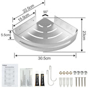 Yorbay 3 Stücke Duschregal aus Aluminium, ohne Bohren zu montieren - F06 - 10 - yorbiy.com