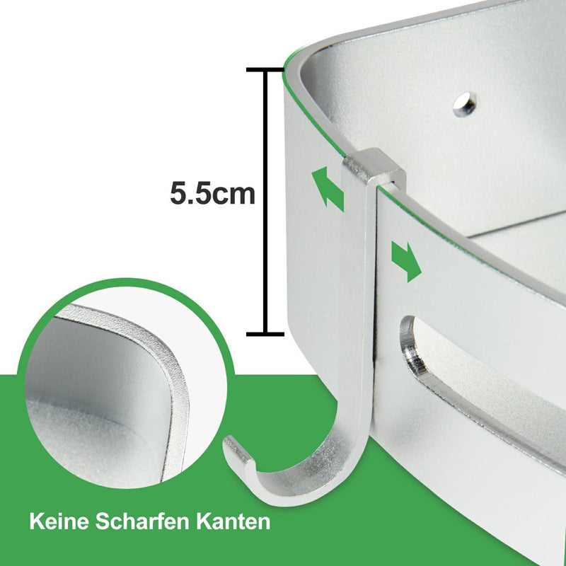 Yorbay 3 Stücke Duschregal aus Aluminium, ohne Bohren zu montieren - F06 - 8 - yorbiy.com