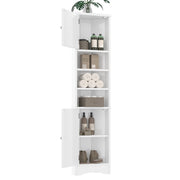 Dreieckiger Badezimmerschrank mit verstellbaren Ablageböden, 37 x 24,5 x 170 cm - YB - N877P296997E - 17 - yorbiy.com
