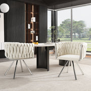 Esszimmerstuhl 360 - Grad drehbar, 2er / 4er / 6er Set - YB - N634P205010B - 2 - yorbiy.com