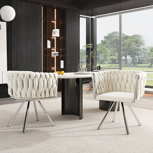 Esszimmerstuhl 360 - Grad drehbar, 2er / 4er / 6er Set - YB - N634P205010B - 2 - yorbiy.com