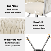 Esszimmerstuhl 360 - Grad drehbar, 2er / 4er / 6er Set - YB - N634P205010B - 5 - yorbiy.com