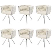 Esszimmerstuhl 360 - Grad drehbar, 2er / 4er / 6er Set - YB - N634P205010B - 6 - 8 - yorbiy.com