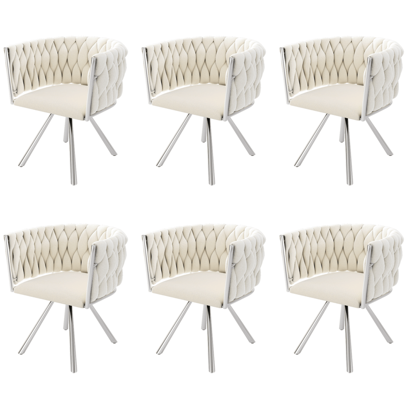 Esszimmerstuhl 360 - Grad drehbar, 2er / 4er / 6er Set - YB - N634P205010B - 6 - 8 - yorbiy.com