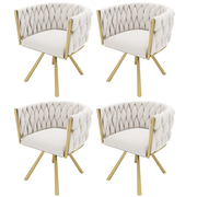 Samt - Esszimmerstuhl, 360 - Grad drehbar, 2er Set / 4er Set / 6er Set - YB - N634P215344B - 4 - 28 - yorbiy.com