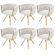 Esszimmerstuhl 360 - Grad drehbar, 2er / 4er / 6er Set - YB - N634P215344B - 6 - 29 - yorbiy.com