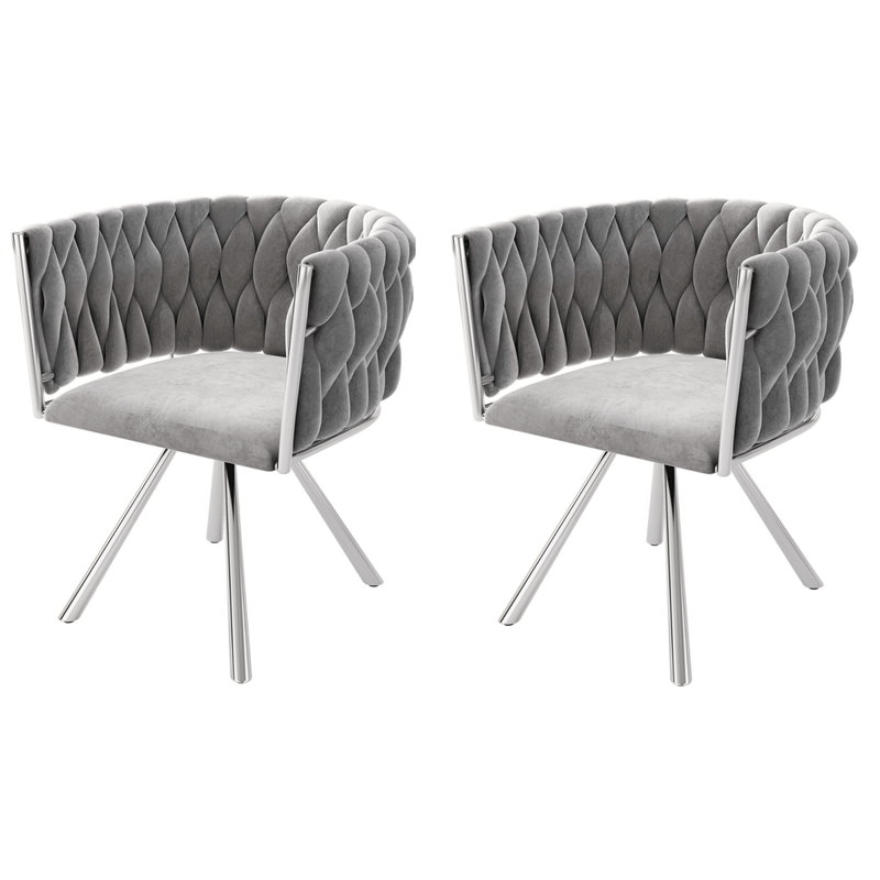 Esszimmerstuhl 360 - Grad drehbar, 2er / 4er / 6er Set - YB - N634P205010G - 11 - yorbiy.com