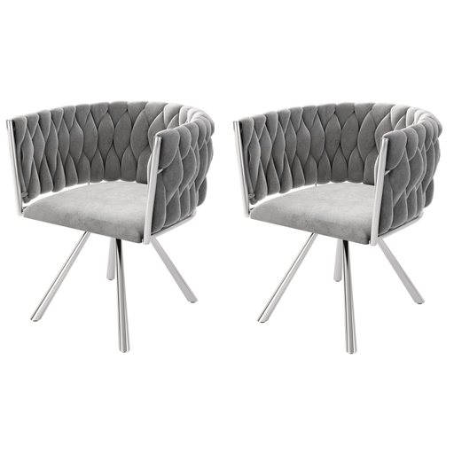 Esszimmerstuhl 360 - Grad drehbar, 2er / 4er / 6er Set - YB - N634P205010G - 11 - yorbiy.com