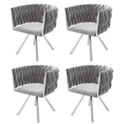 Esszimmerstuhl 360 - Grad drehbar, 2er / 4er / 6er Set - YB - N634P205010G - 4 - 14 - yorbiy.com