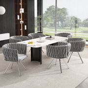 Esszimmerstuhl 360 - Grad drehbar, 2er / 4er / 6er Set - YB - N634P205010G - 4 - 19 - yorbiy.com