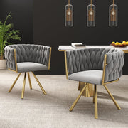 Esszimmerstuhl 360 - Grad drehbar, 2er / 4er / 6er Set - YB - N634P215344G - 31 - yorbiy.com