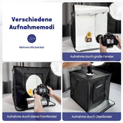 Yorbay Fotobox 52 x 52 x 52 cm mit dimmbarer LED - F208 - 7 - yorbiy.com