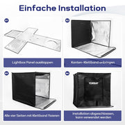 Yorbay Fotobox 52 x 52 x 52 cm mit dimmbarer LED - F208 - 8 - yorbiy.com